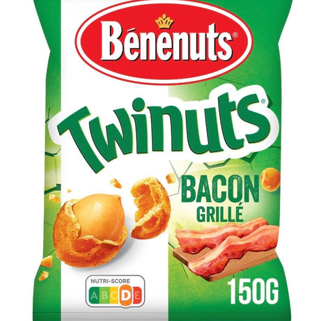 Cacahouètes enrobées saveur bacon BENENUTS TWINUTS 150g - ARSHPRIX