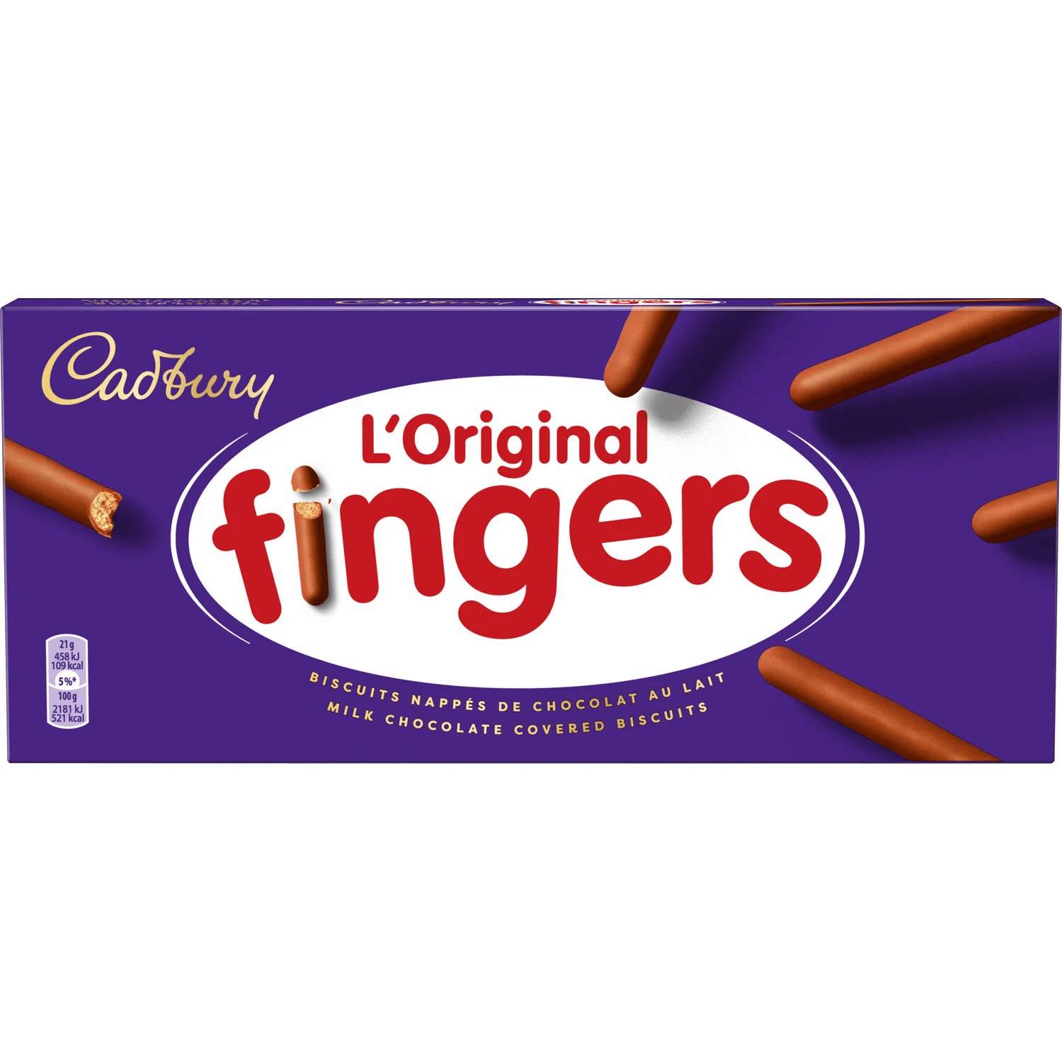 Biscuits Chocolat au lait Finger CADBURY - ARSHPRIX