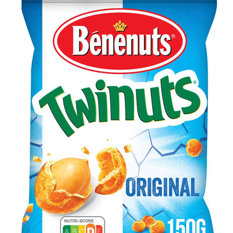 Cacahouètes enrobées saveur nature BENENUTS TWINUTS 150g - ARSHPRIX