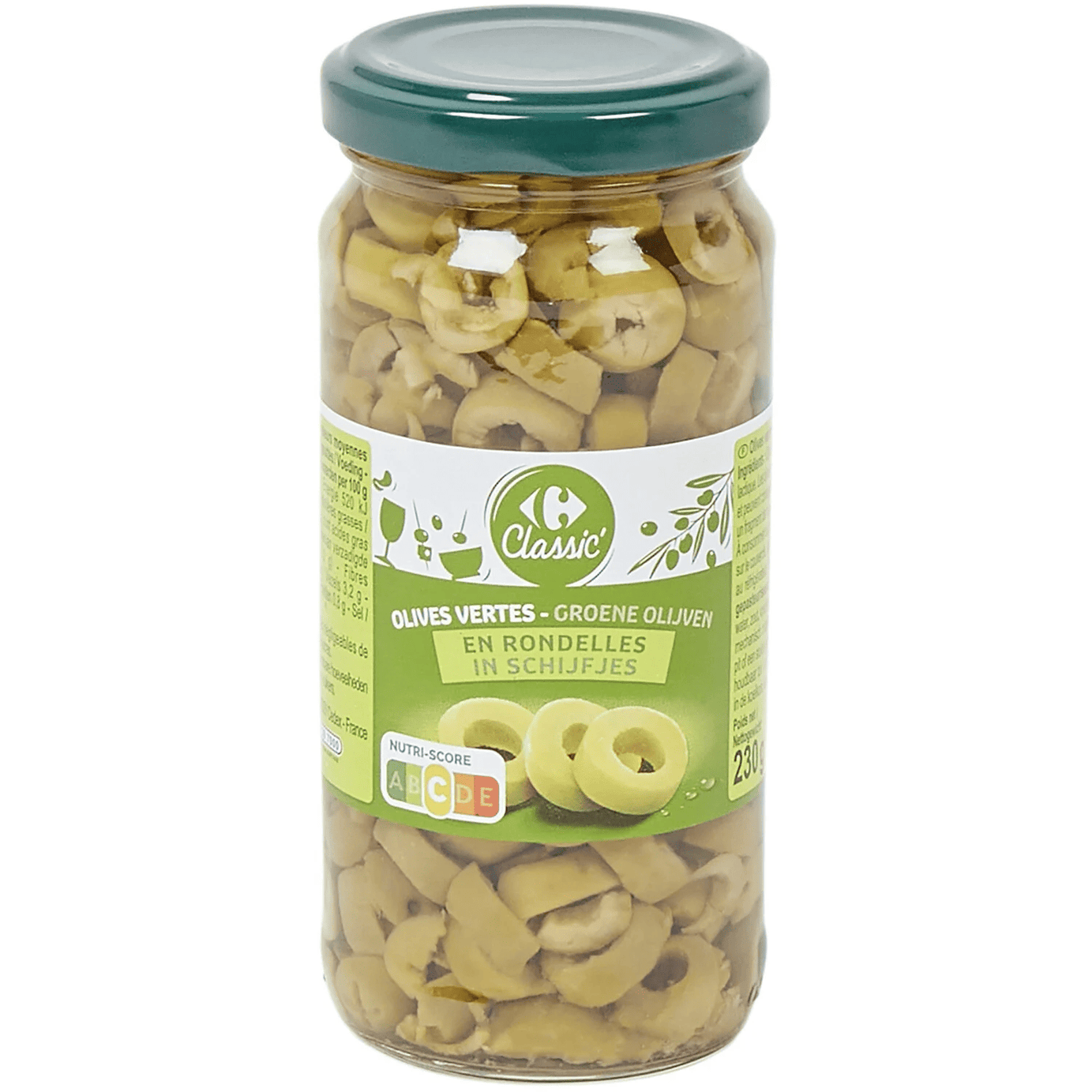 Olives vertes en rondelles CLASSIC' - ARSHPRIX