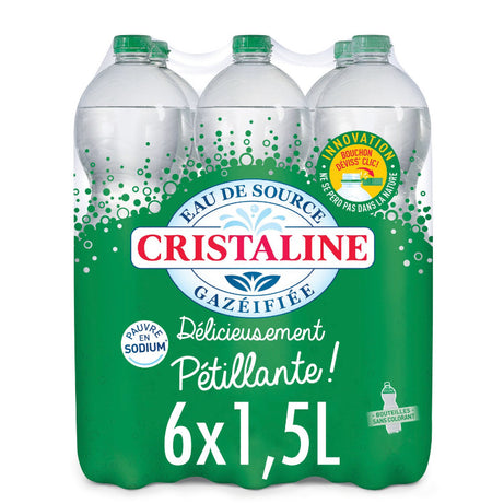 EAU Gazeuse de source Cristalline 6x1,5L - ARSHPRIX