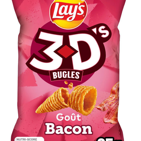 Biscuits apéritifs saveur bacon LAY’S 3D 85g - ARSHPRIX