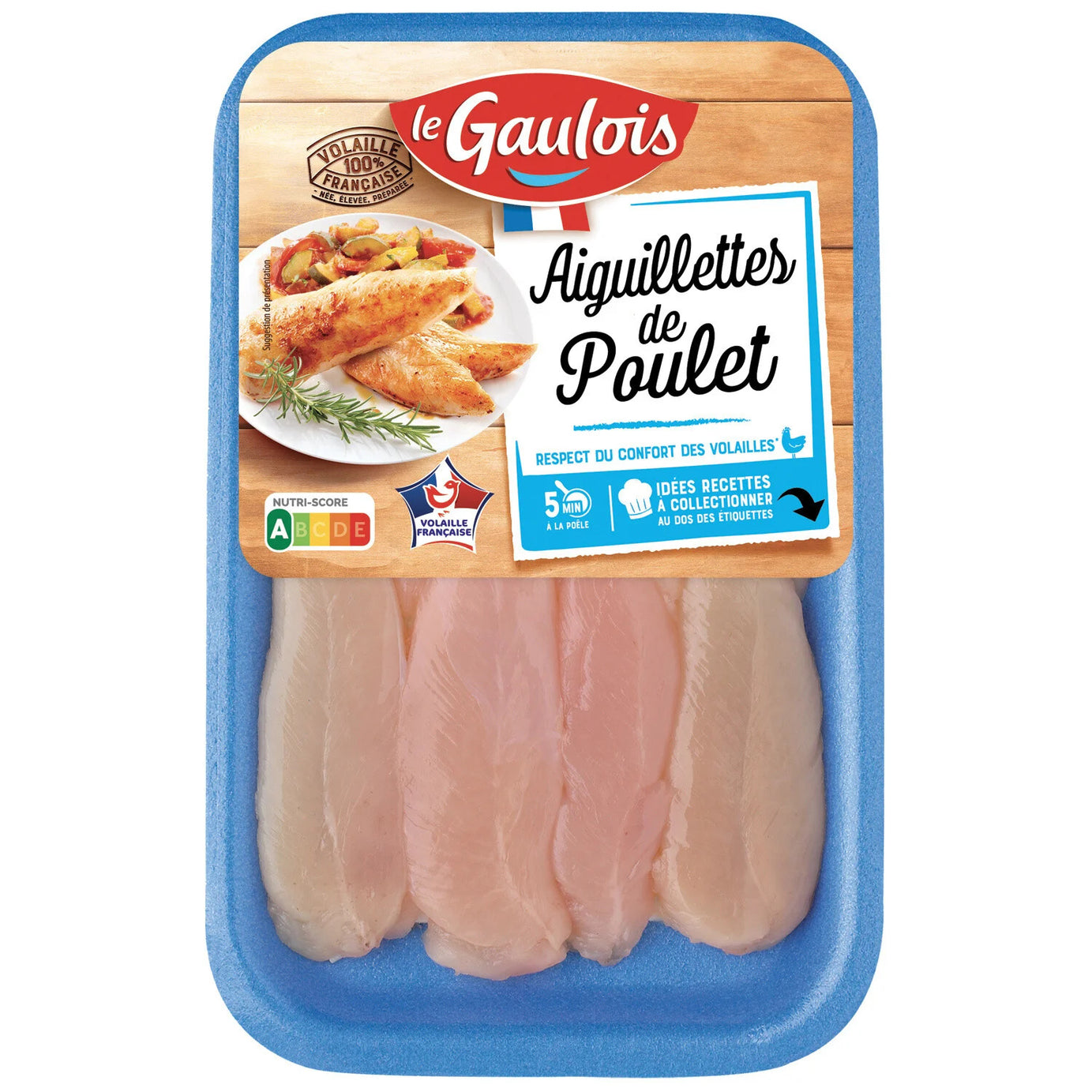 Aiguillettes de poulet blanc LE GAULOIS la barquette de 210 g - ARSHPRIX