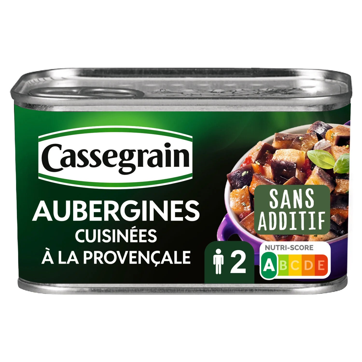 Aubergines cuisinées à la provençale CASSEGRAIN