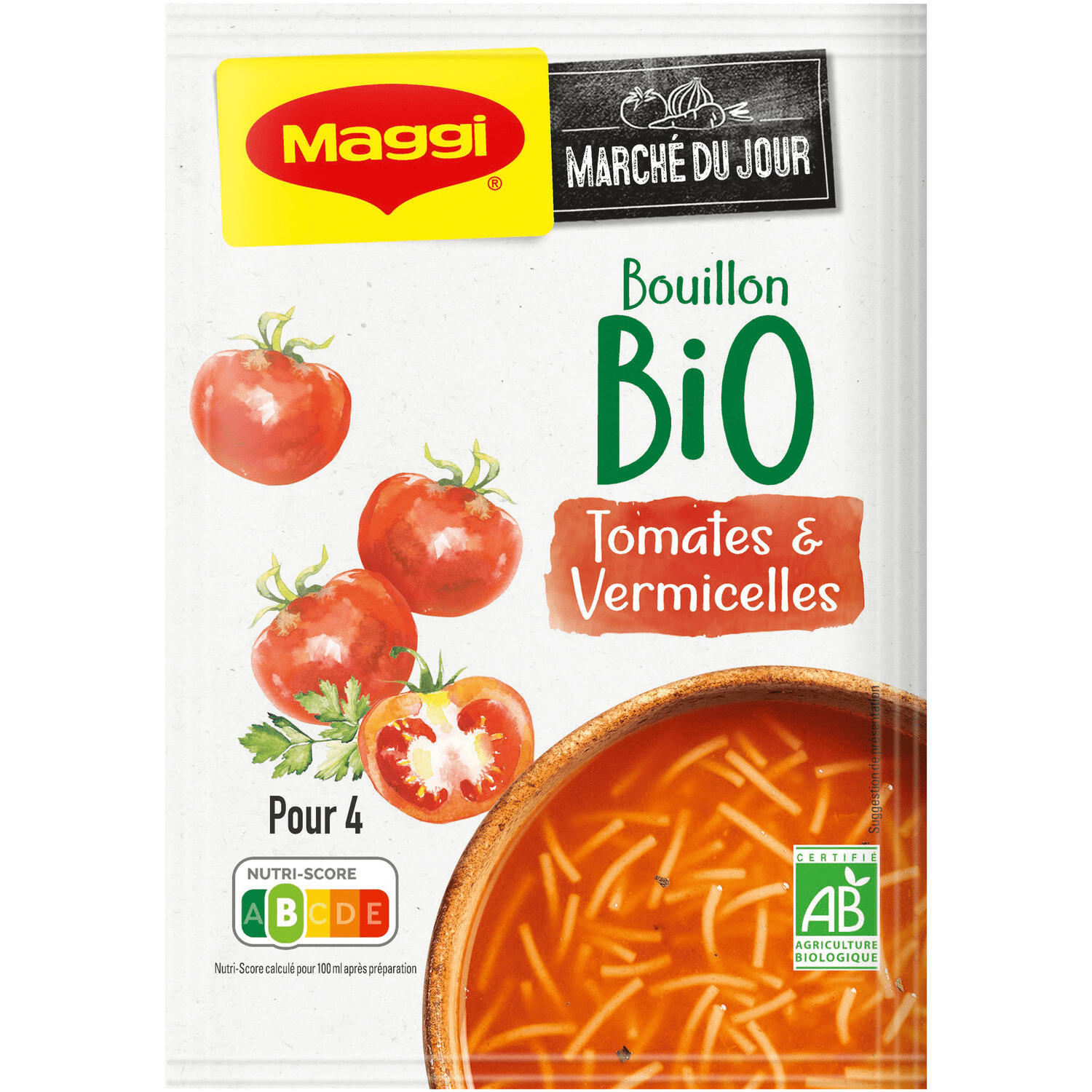 Bio MAGGI Soupe déshydratée tomate vermicelles Bio MAGGI - ARSHPRIX