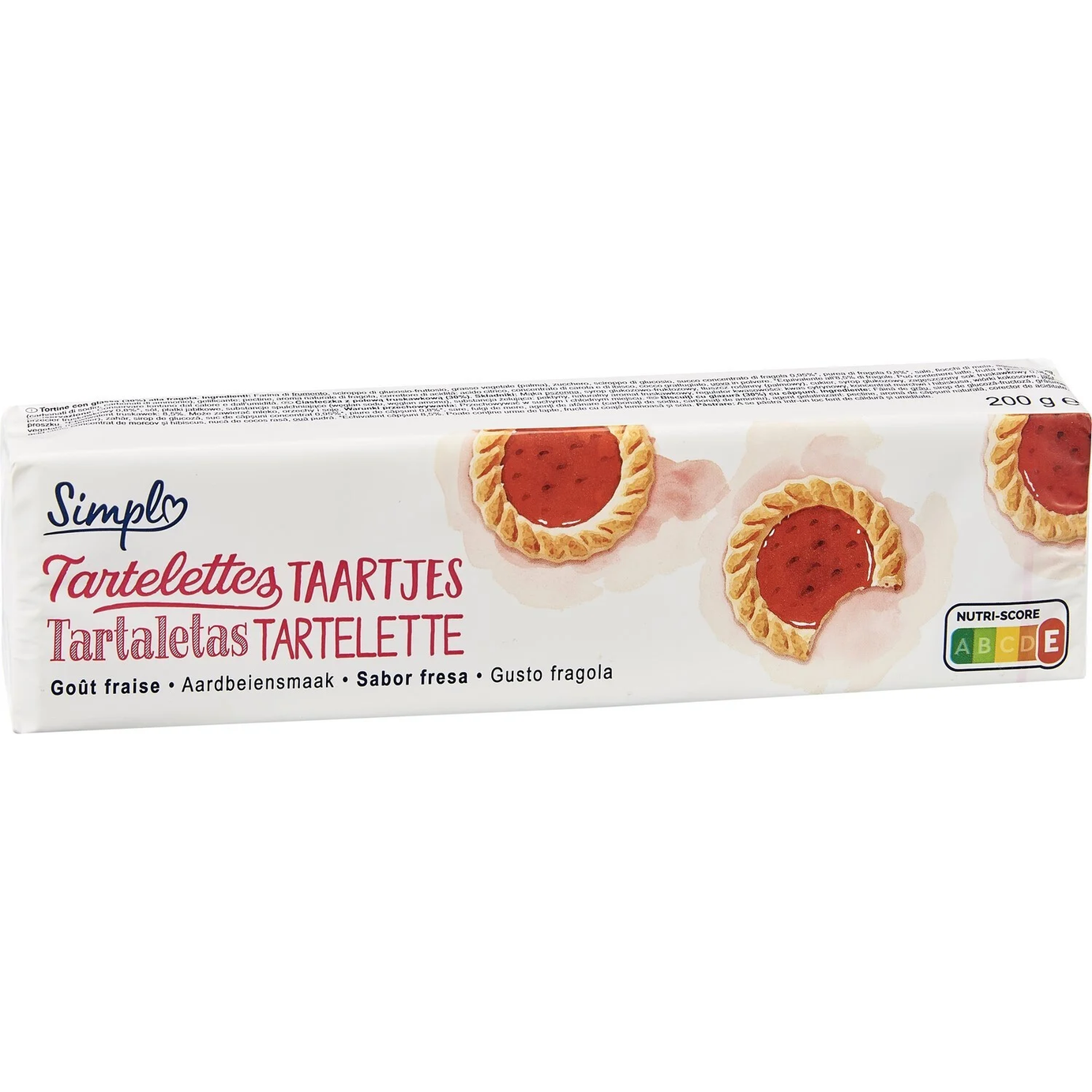 Biscuits tartelettes fraise SIMPL - ARSHPRIX