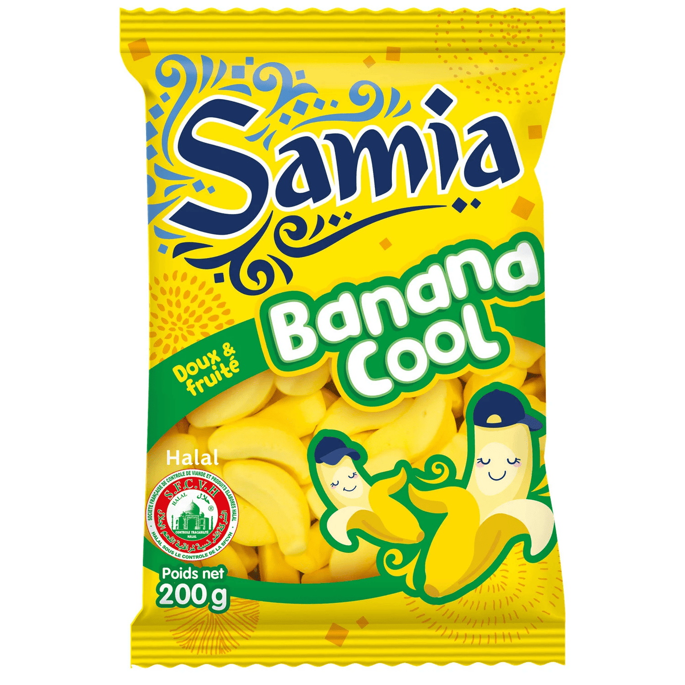 Bonbons halal bananes SAMIA - ARSHPRIX