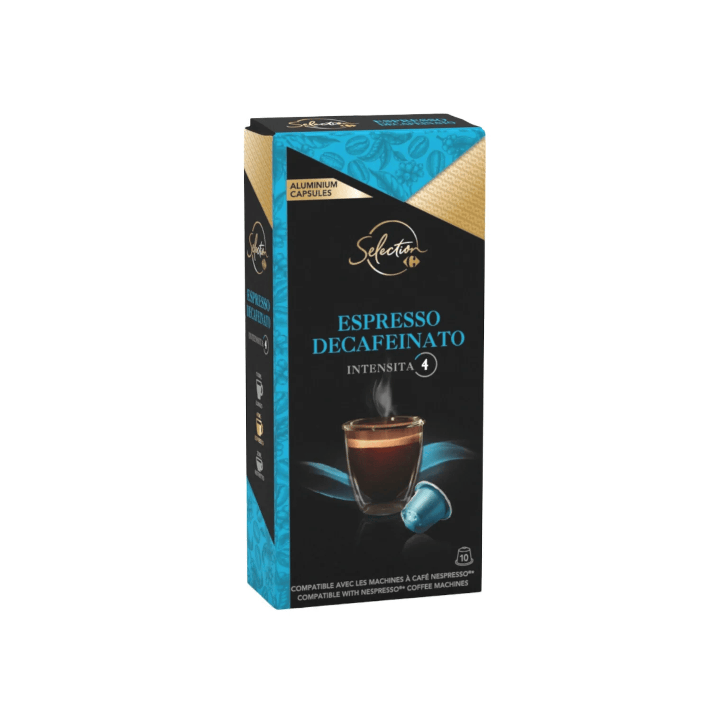 Café capsules Compatibles Nespresso expresso décaféiné CRF SELECTION - ARSHPRIX