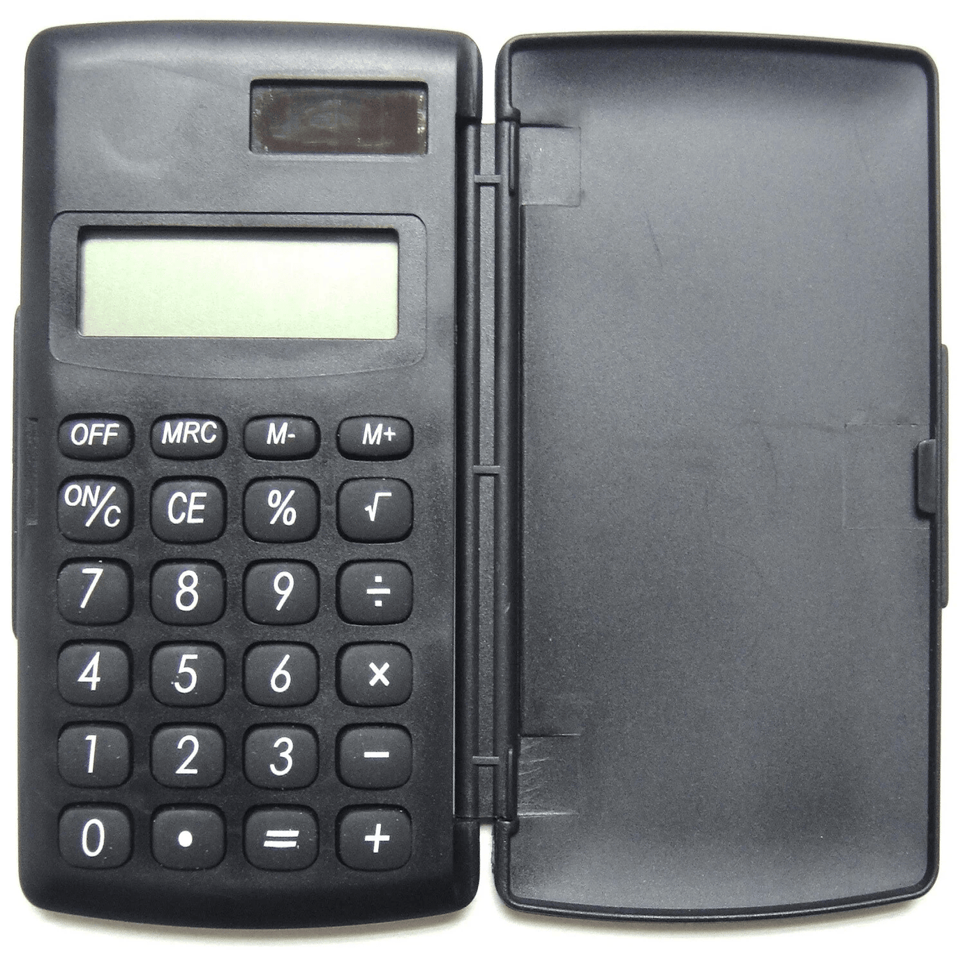 Calculatrice de poche avec rabat noire CCA42 POSS - ARSHPRIX