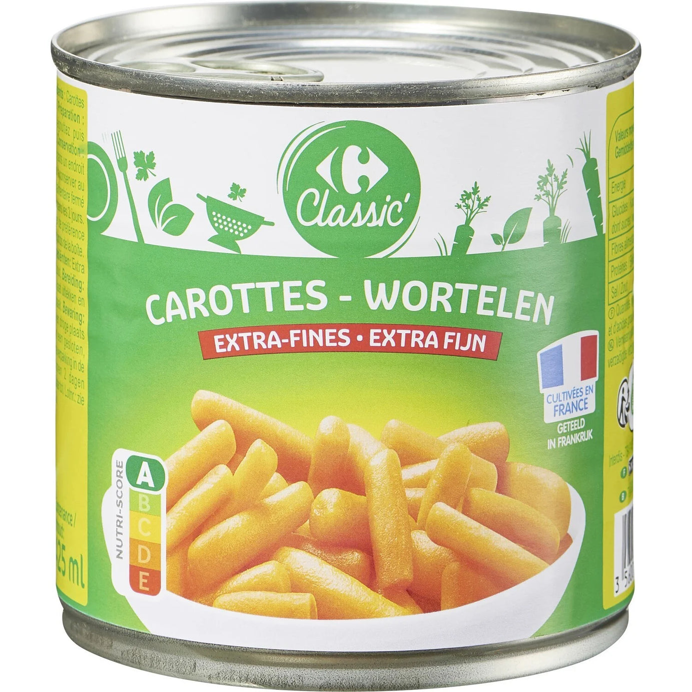 Carottes Extra Fins 1/2 boites - 265g - ARSHPRIX