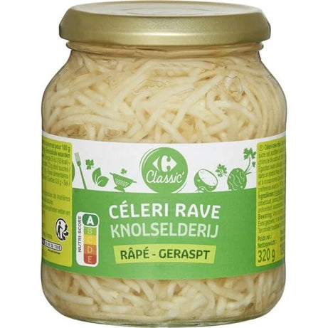 Céleri-rave râpé le pot de 190g net égoutté