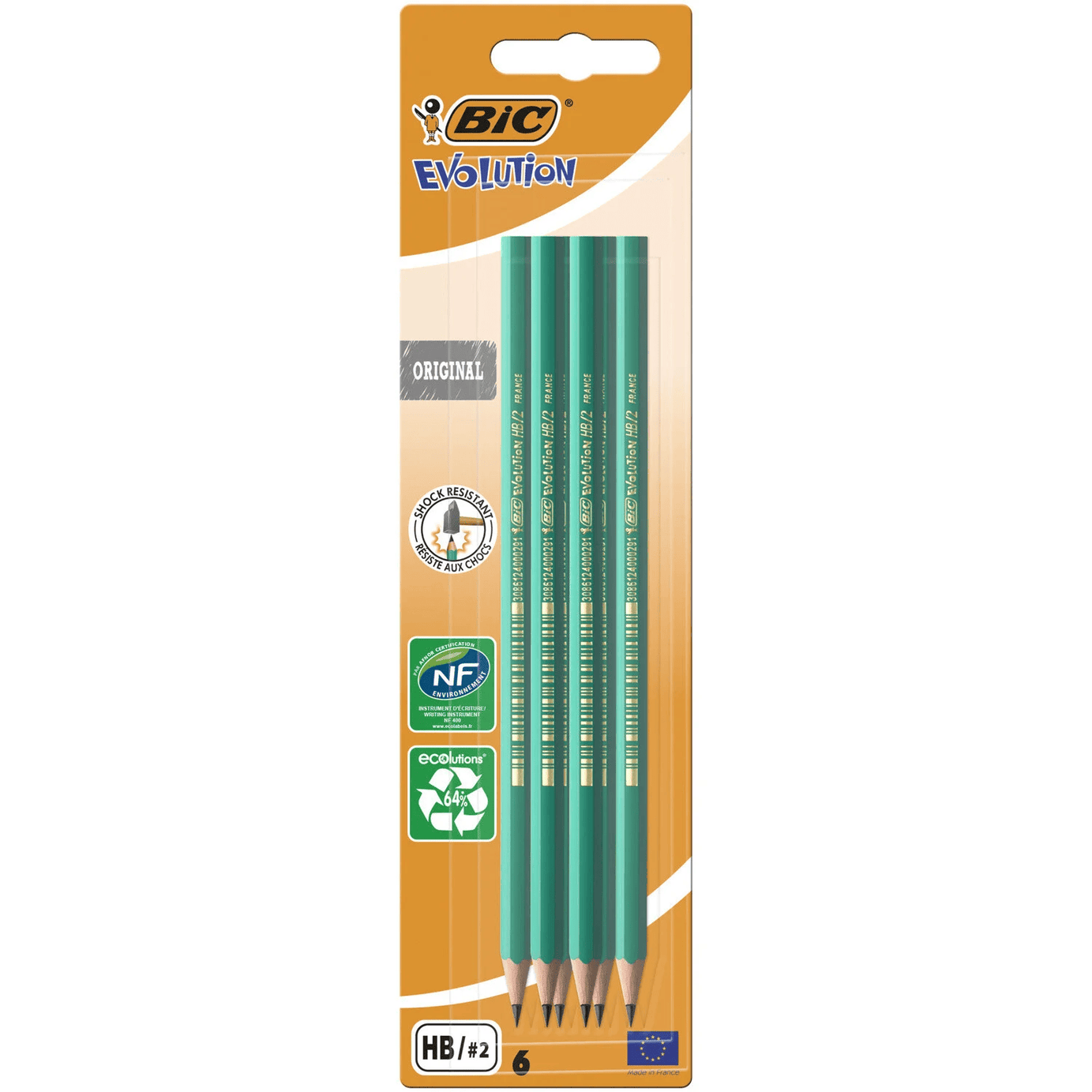 Crayon à papier HB x 6 BIC - ARSHPRIX