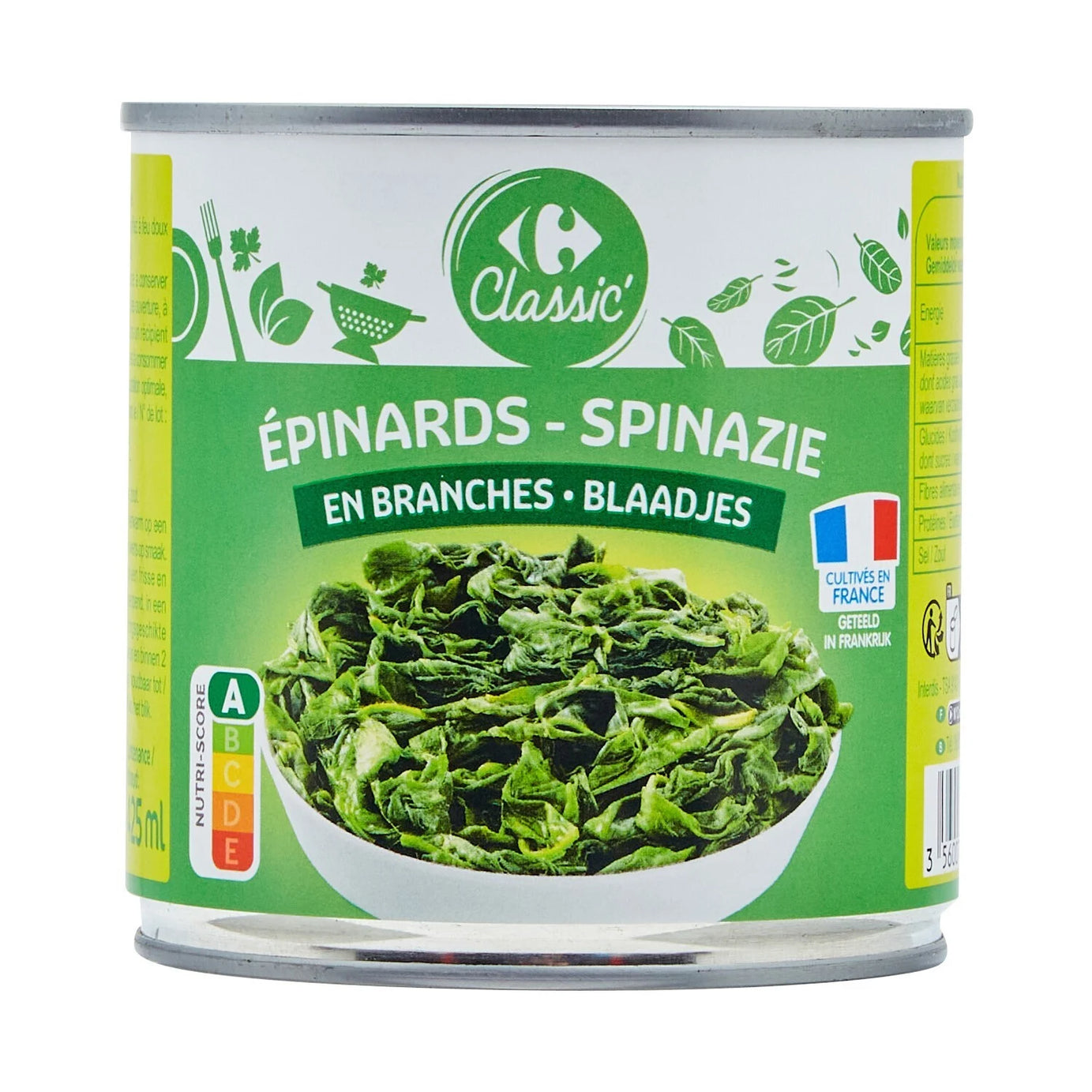 Epinards en branches