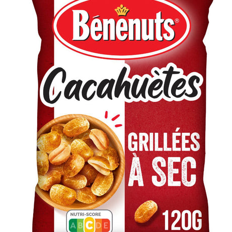 Cacahouètes grillées à sec BENENUTS 120g - ARSHPRIX