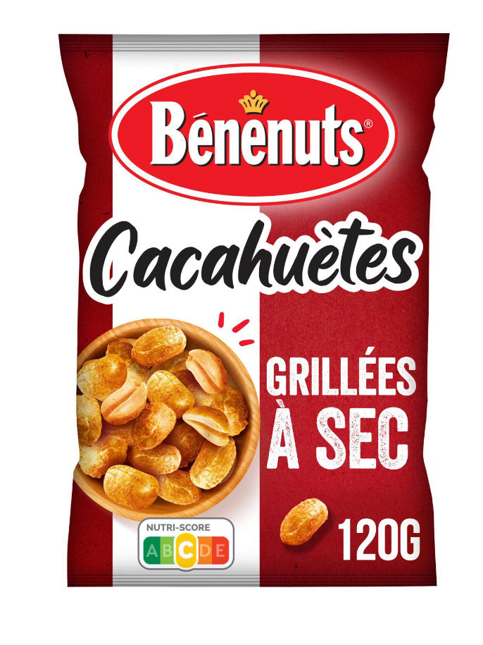 Cacahouètes grillées à sec BENENUTS 120g - ARSHPRIX