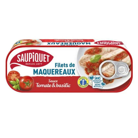 Filets de maquereaux tomate & basilic SAUPIQUET