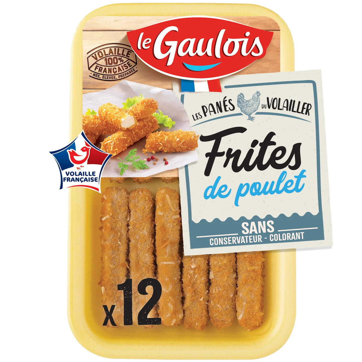 Frites de poulet panées LE GAULOIS la barquette de 12 - 200 g - ARSHPRIX