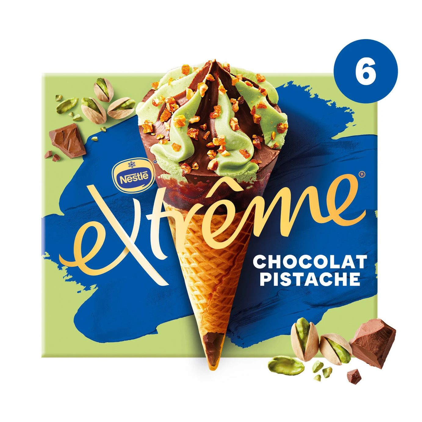 Glace Cône chocolat pistache EXTREME - ARSHPRIX