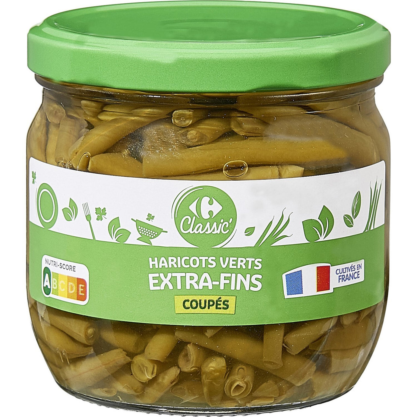 Haricots verts Extra fins Coupés 185g - ARSHPRIX