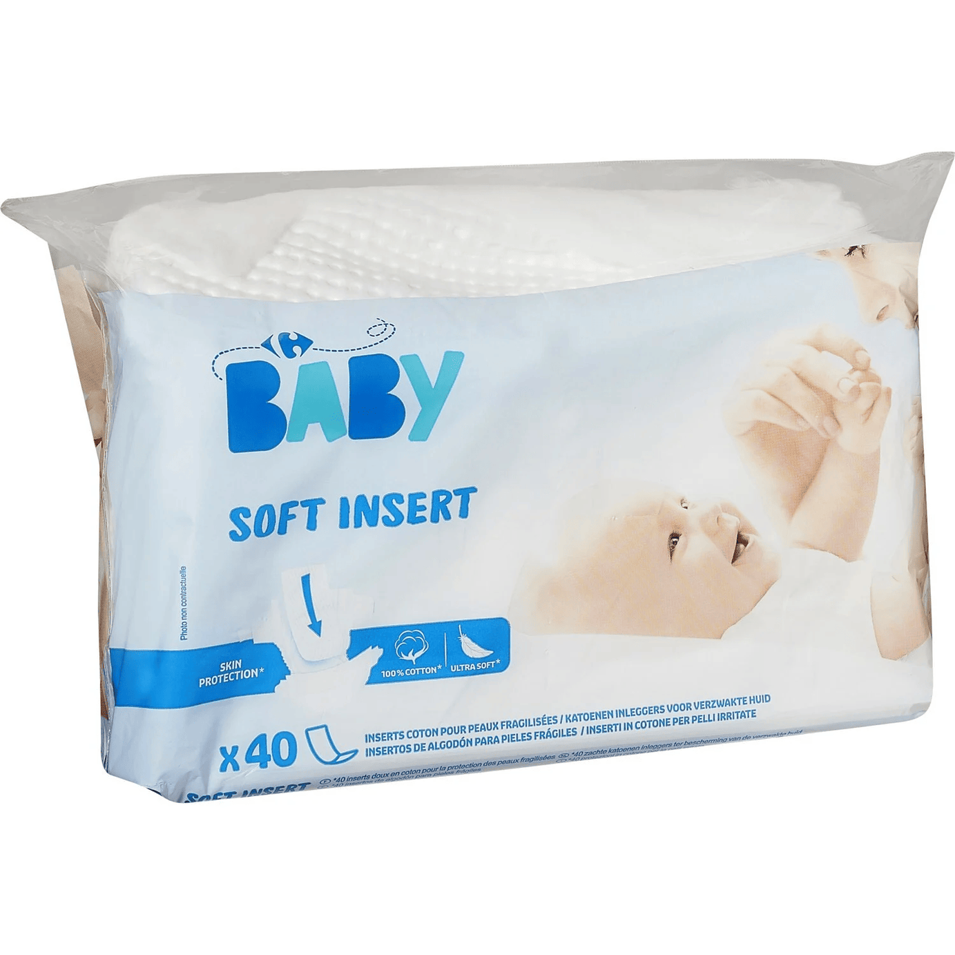 Inserts coton bébé peaux fragilisées  BABY - ARSHPRIX