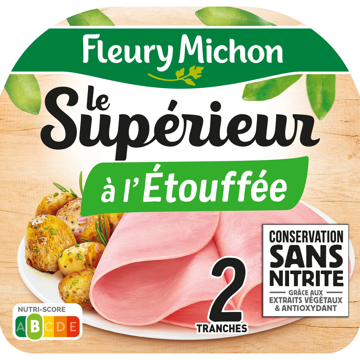 Jambon Le Supérieur conservation sans nitrite FLEURY MICHON