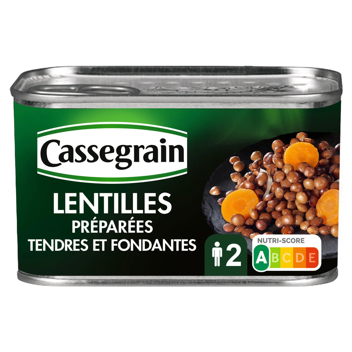 Lentilles préparées tendres et fondantes CASSEGRAIN