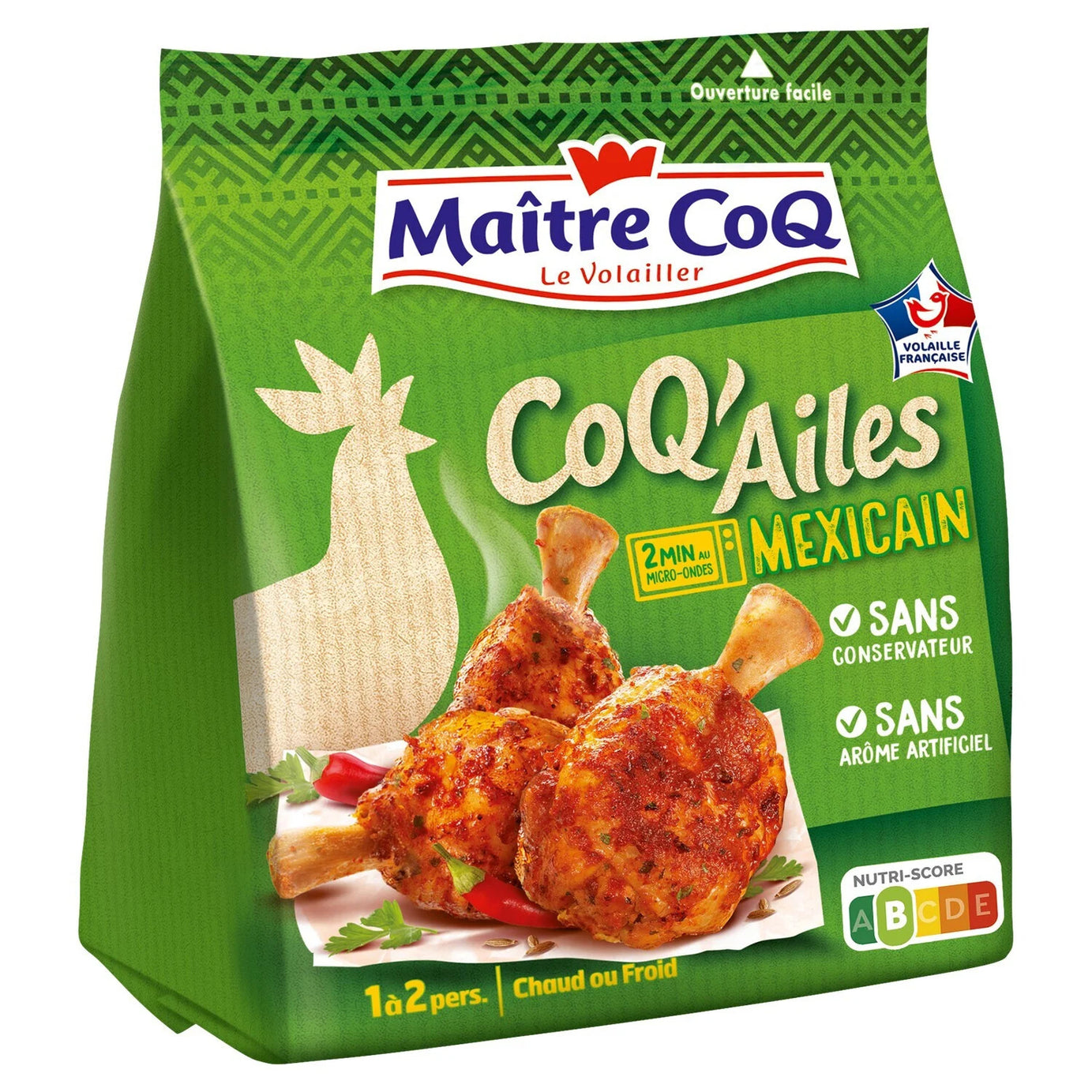 Manchons de poulet Mexicain MAITRE COQ le sachet de 250 g - ARSHPRIX