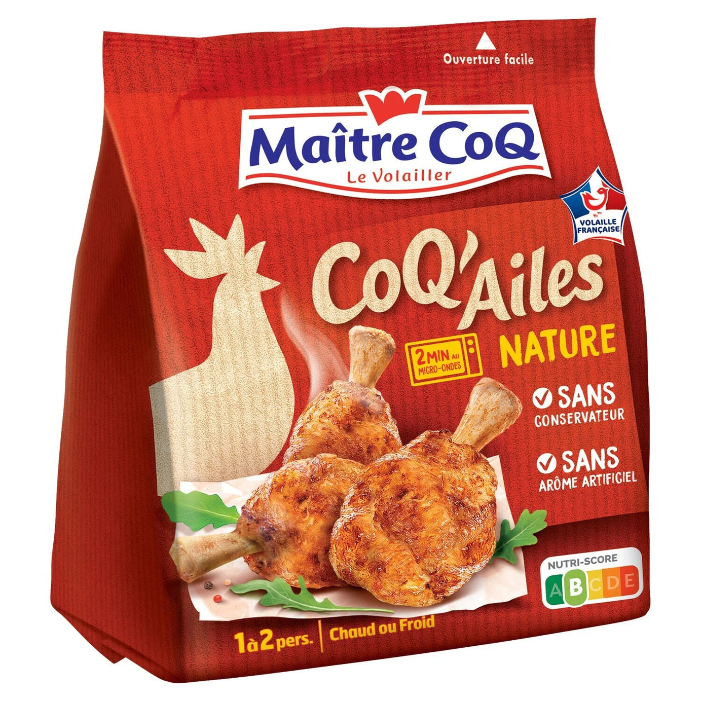 Manchons de poulet nature MAITRE COQ le sachet de 250 g - ARSHPRIX