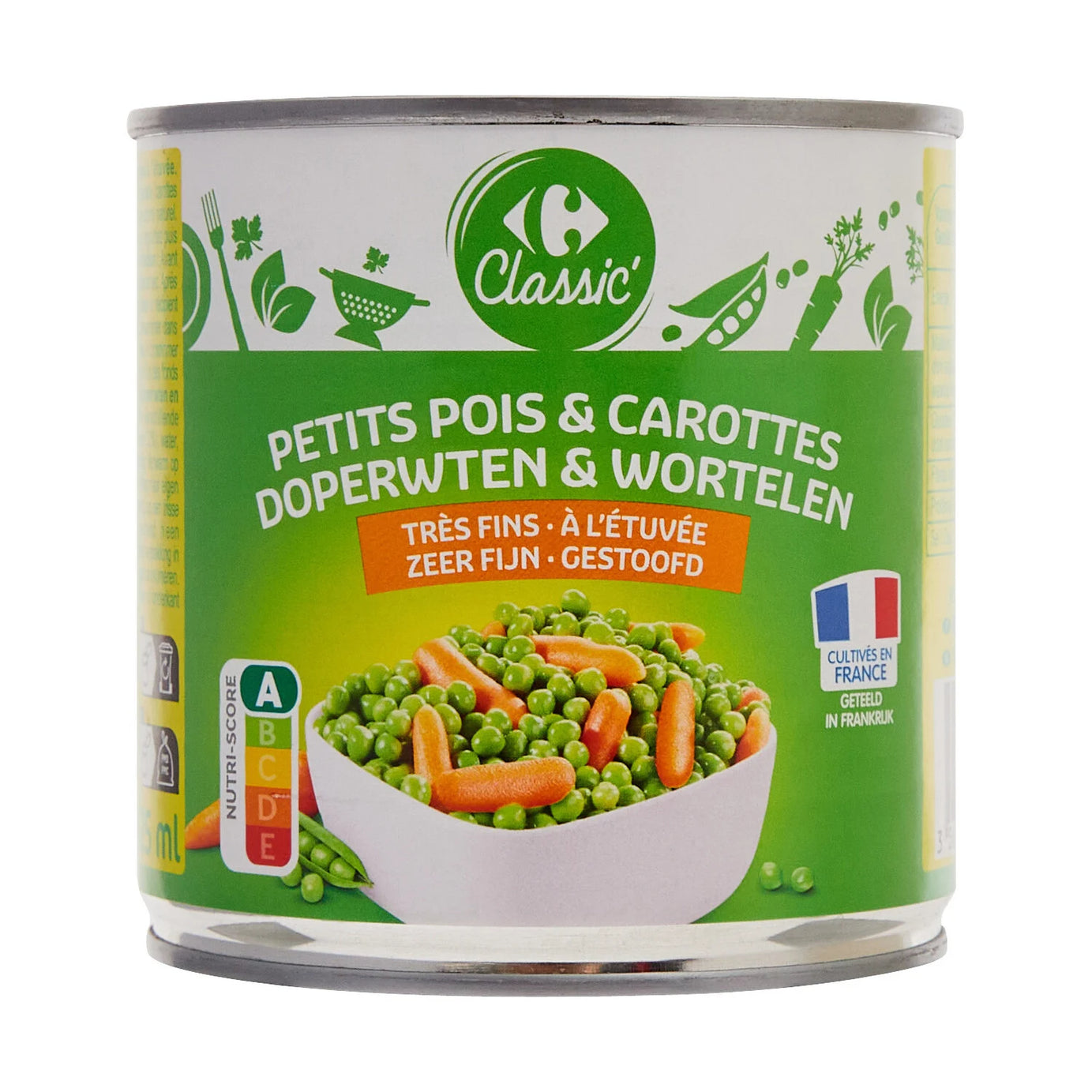 Petits pois carottes très fins à l'étuvée - ARSHPRIX