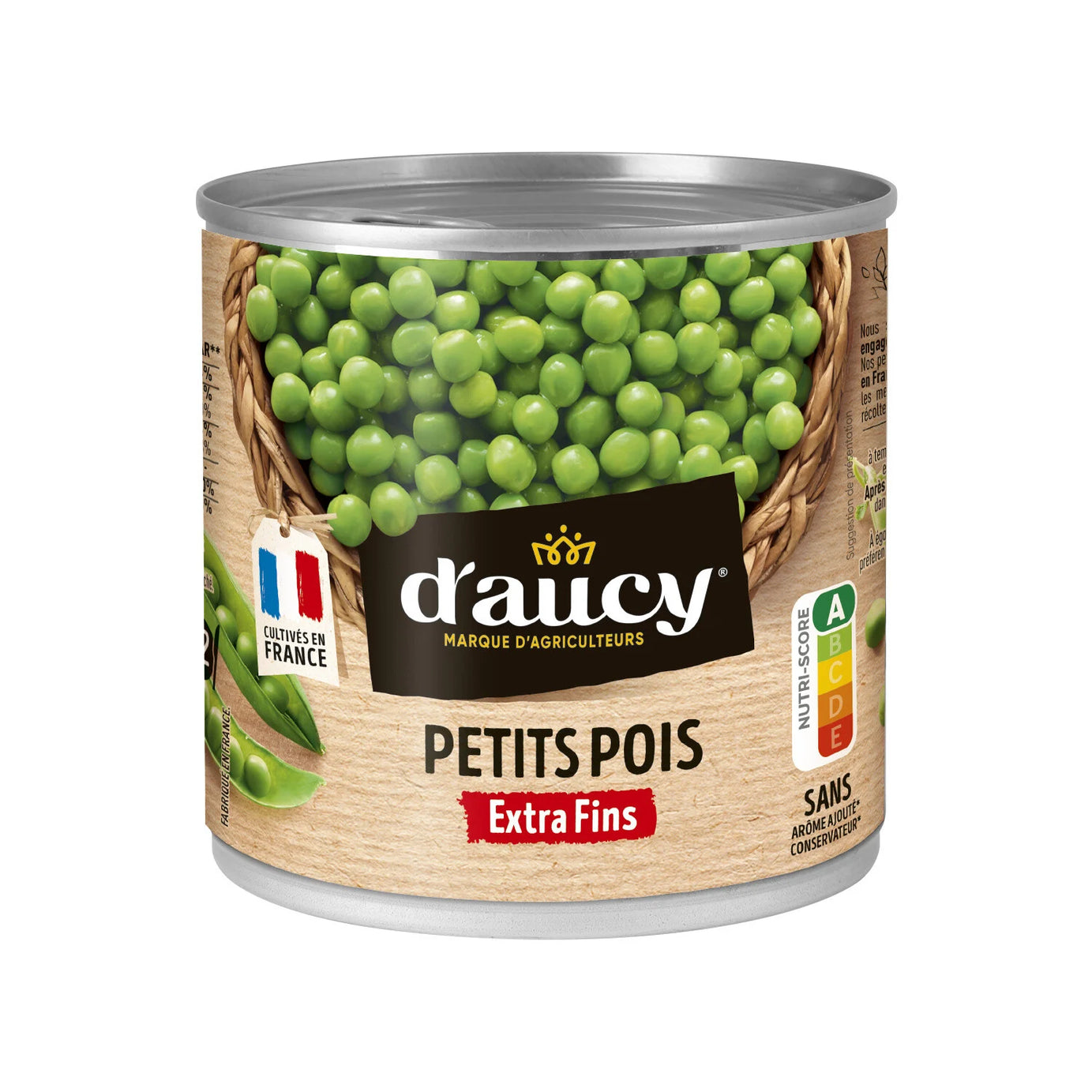 Petits pois extra fins D'AUCY