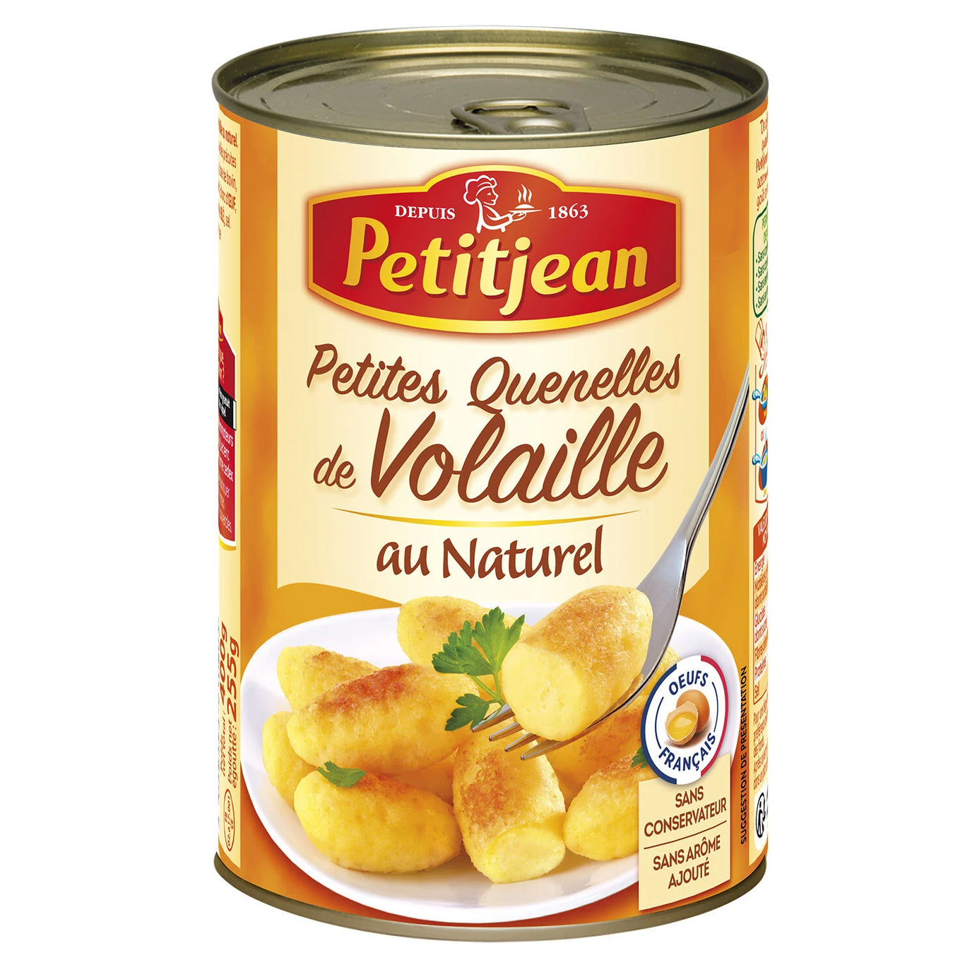 Plats cuisinés petites Quenelles de Volaille au naturel PETIT JEAN - ARSHPRIX