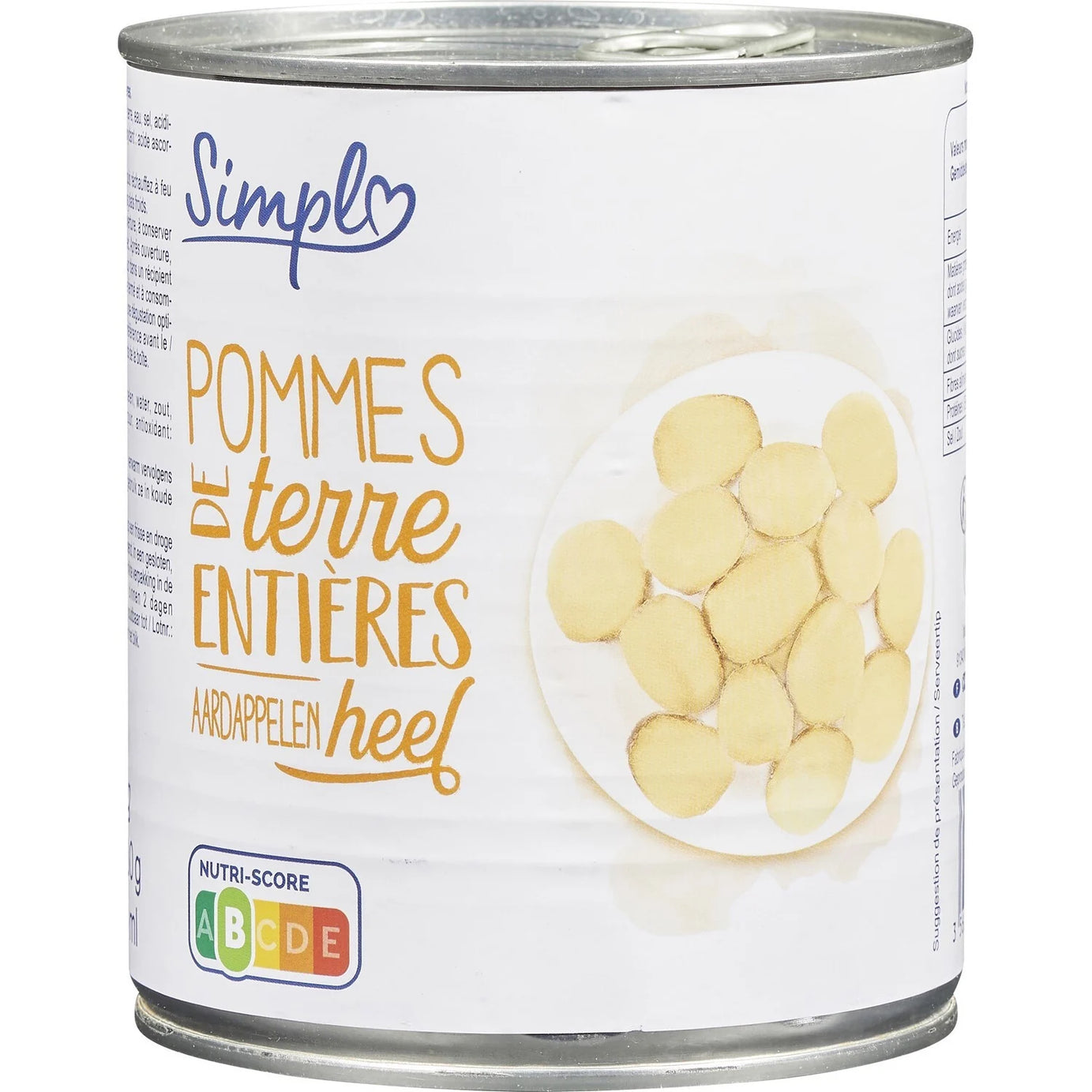 Pommes de terre entières SIMPL - ARSHPRIX