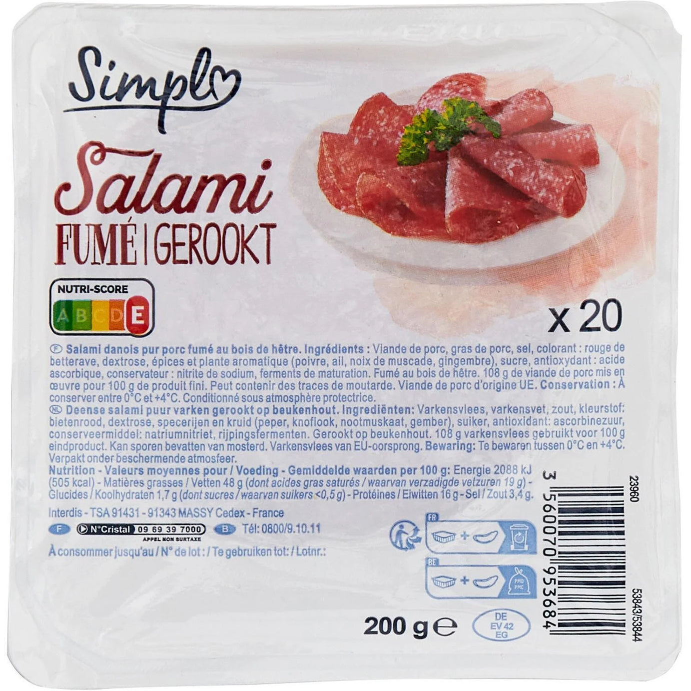 Salami fumé SIMPL