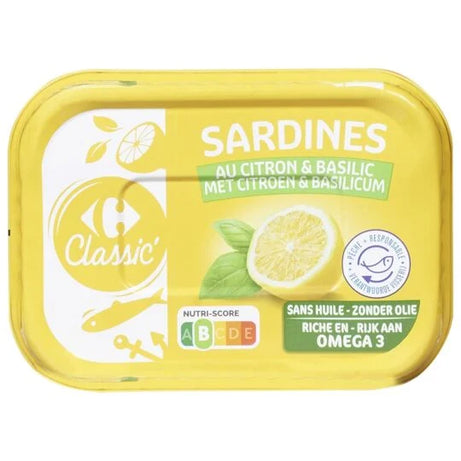 Sardines citron basilic