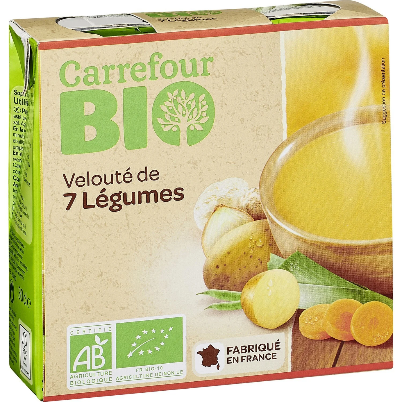 Soupe bio 7 légumes - ARSHPRIX