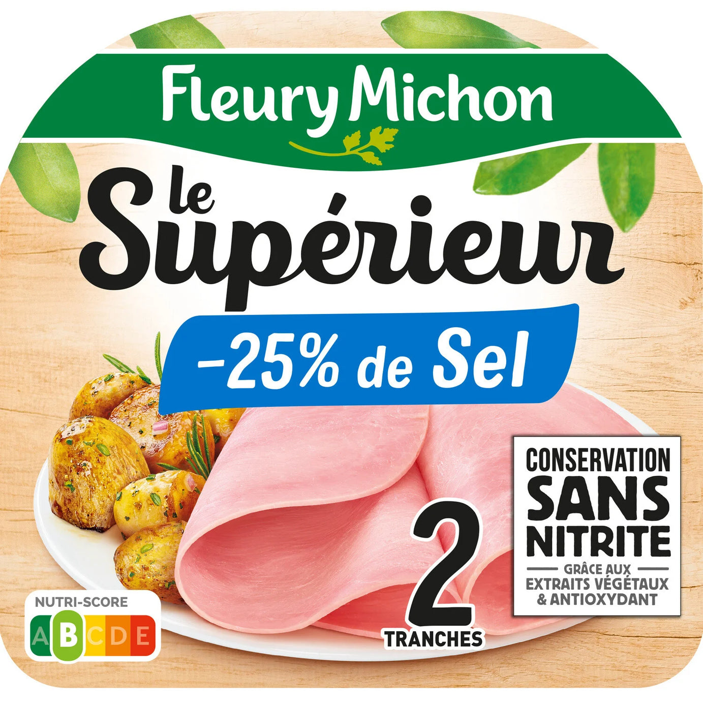 Jambon le supérieur à l'étouffée FLEURY MICHON