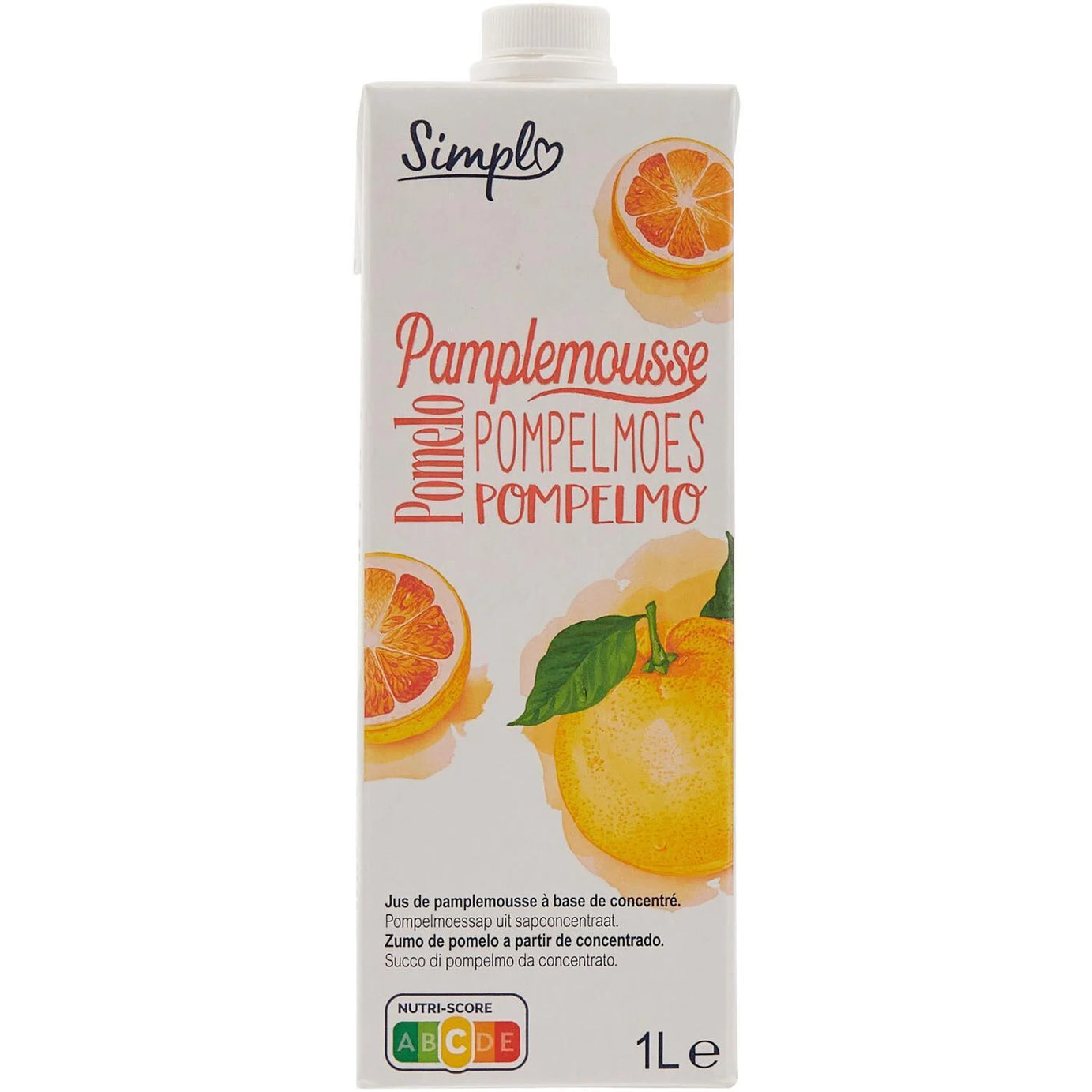 jus de pamplemousse à base de concentré SIMPL