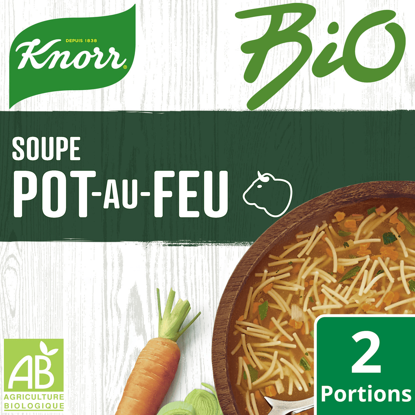 Soupe déshydratée Bio pot au feu 2 portions KNORR - ARSHPRIX